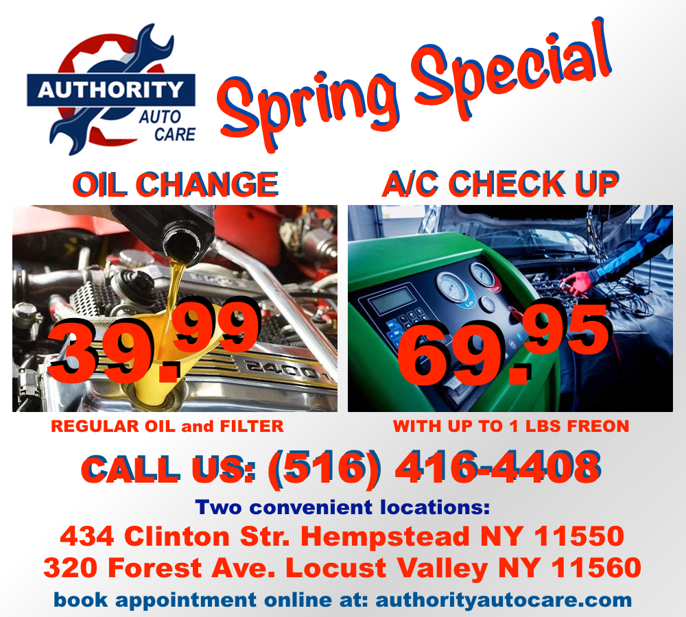 Authority Auto Care Inc Special Spring Service Discounts